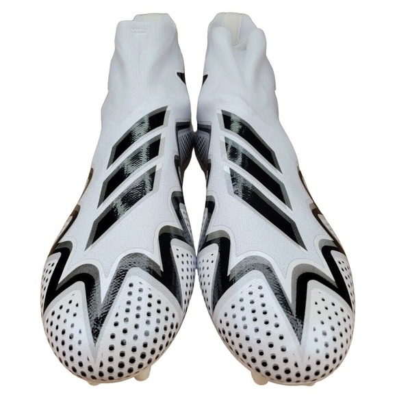 Size 13.5 Adidas Freak Ultra 22 Primeknit Football Cleats White Black GZ0450 New - Picture 4 of 8